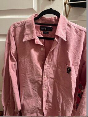 Mens Ralph Lauren Polo Bear Button Up Shirt